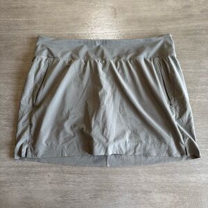 Athleta Charcoal Grey Skort Athletic Skirt Shorts 18